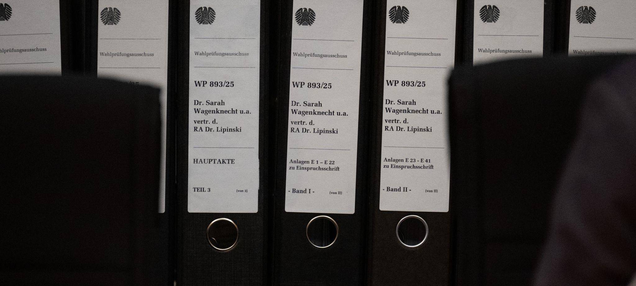 Sitzung des Wahlprüfungsausschusses des Bundestages