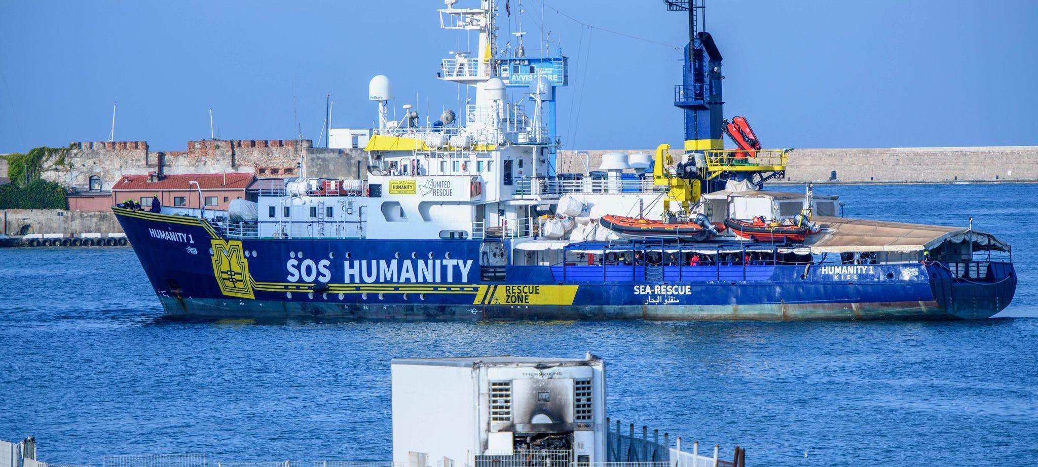 Seenotrettungsschiff «Humanity 1» in Italien