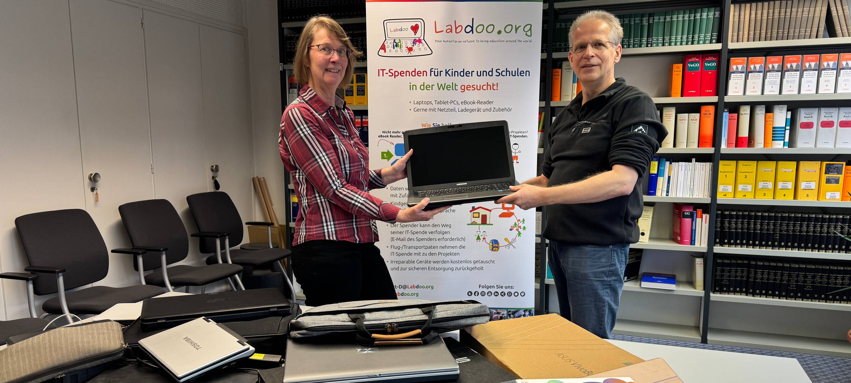 Laptop-Sammelaktion im Kreis Mettmann