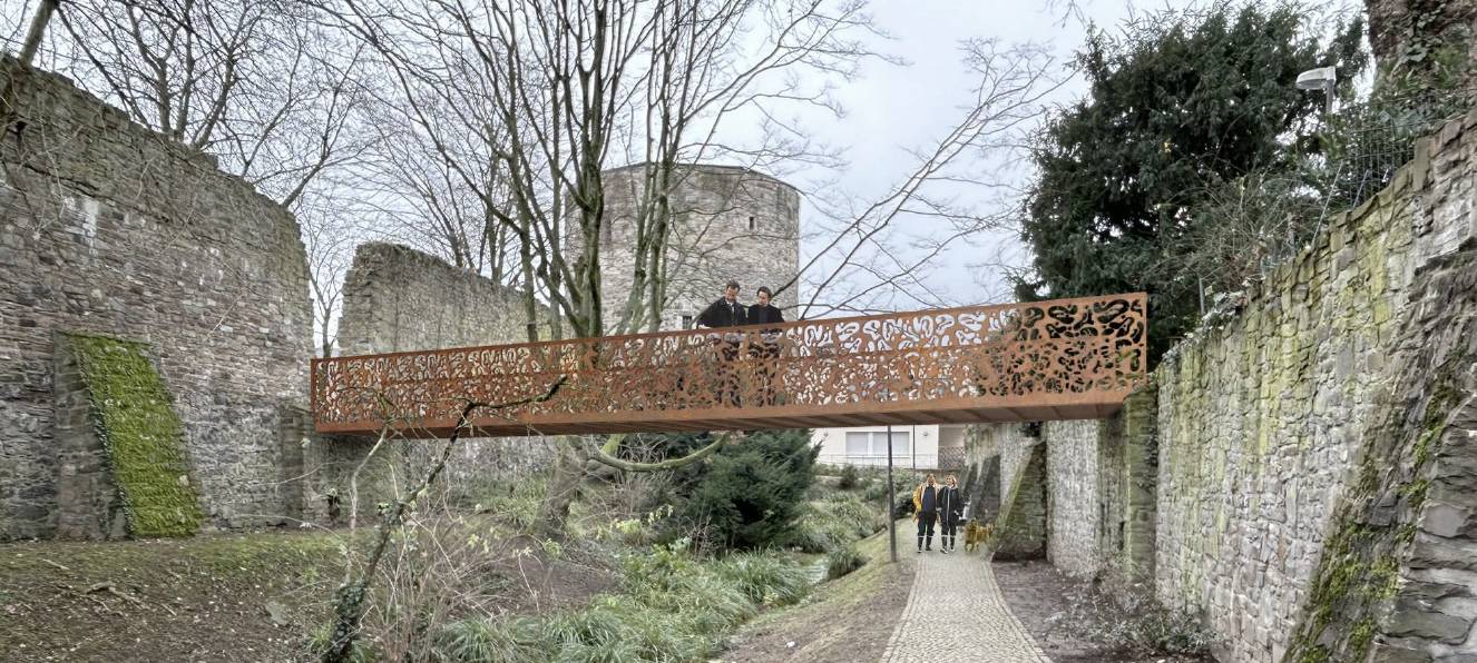 Ratingen: Baustart für Jubiläumsbrücke