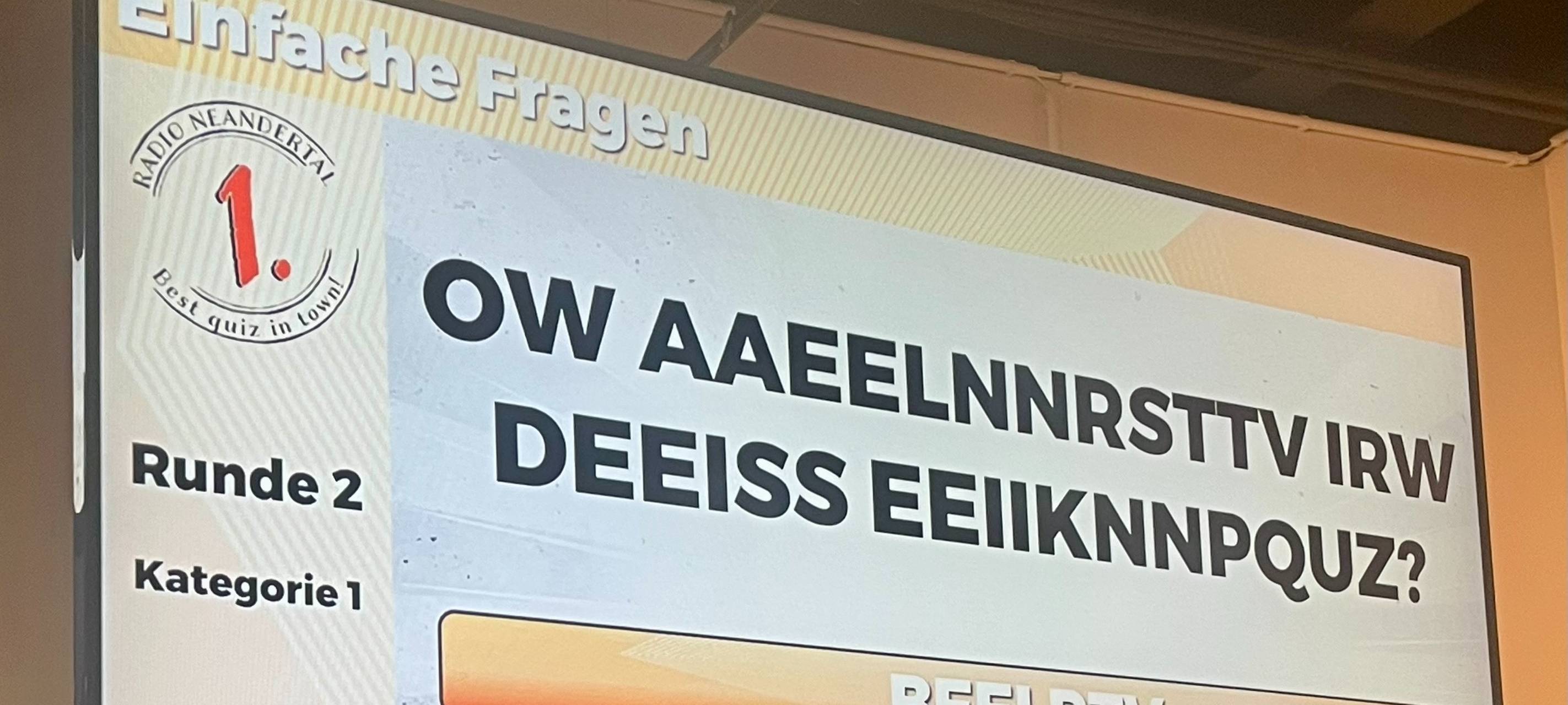 Kneipenquiz 23. April, Kunst(T)raum Velbert