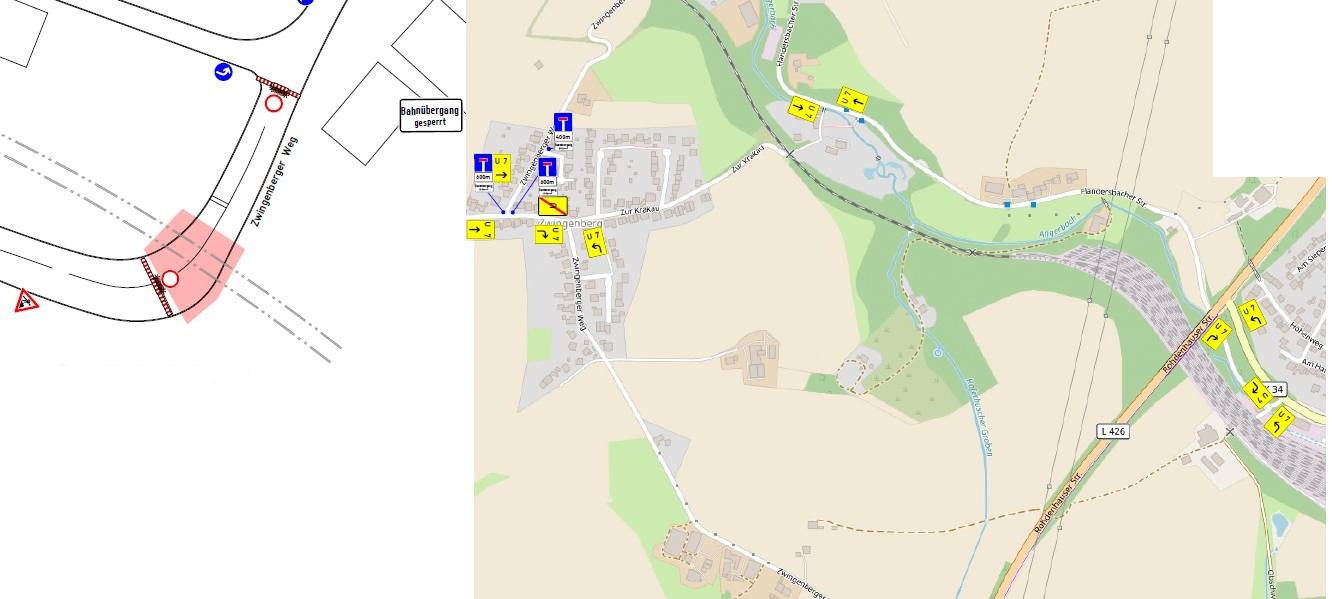 Wülfrath: Bahnübergang Zwingenberger Weg gesperrt