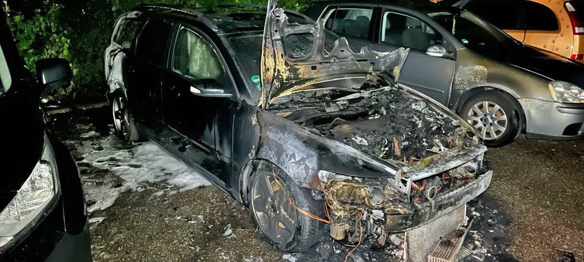 Autobrand in Monheim