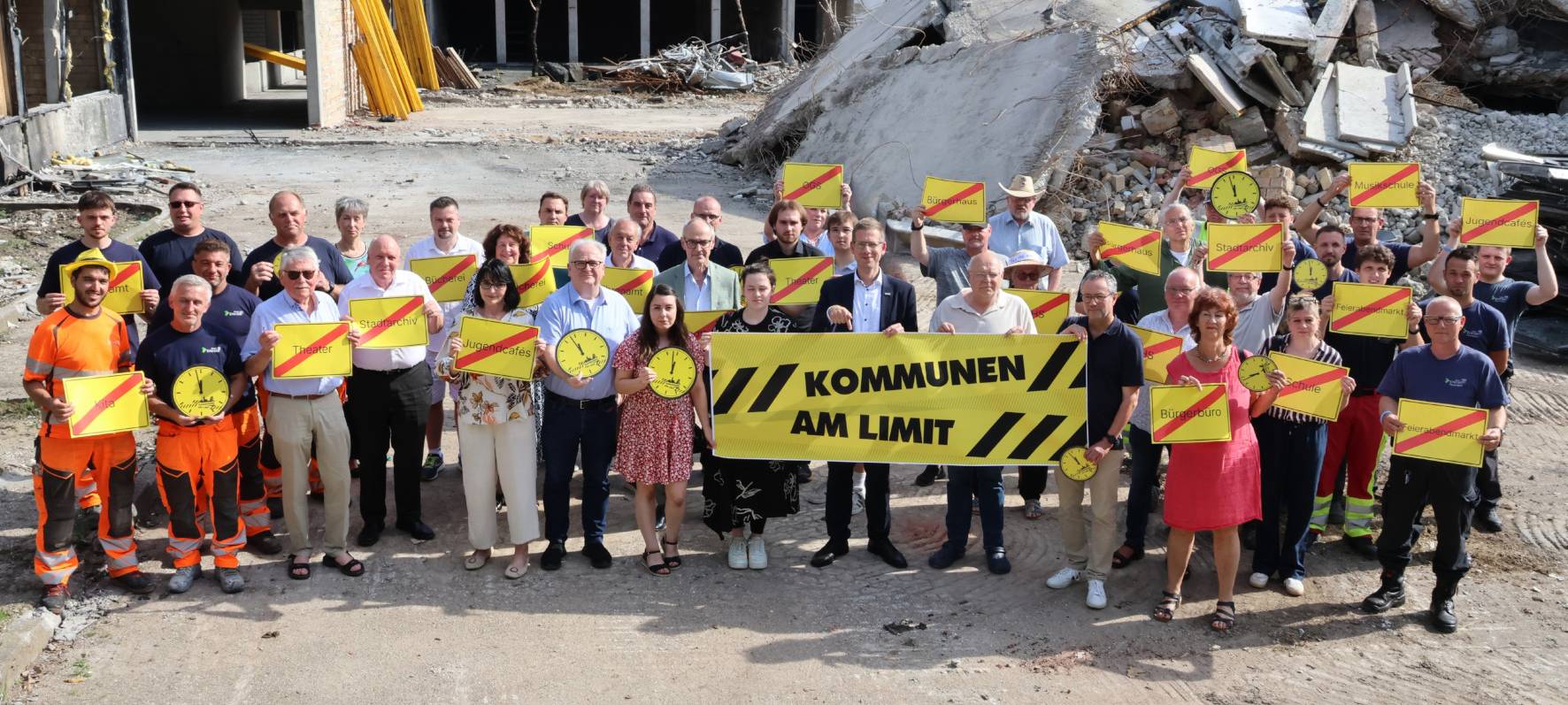 Mahnende Worte am Aktionstag "Kommunen am Limit"