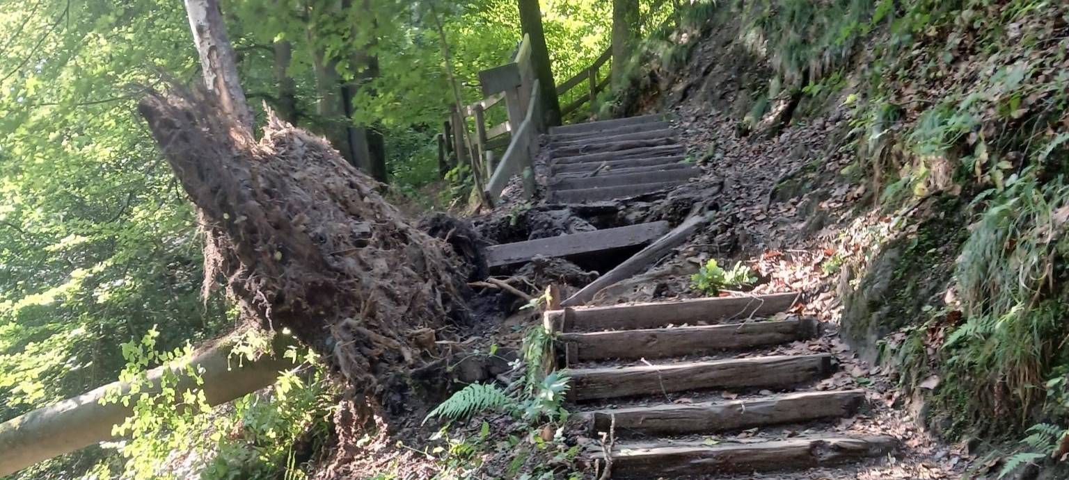 Wanderweg gesperrt