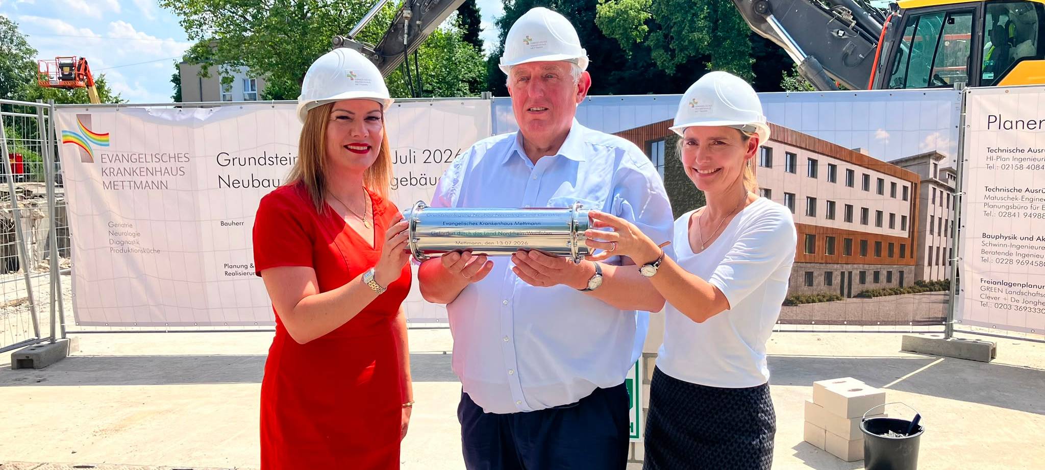 Grundstein für neues EVK-Gebäude in Mettmann