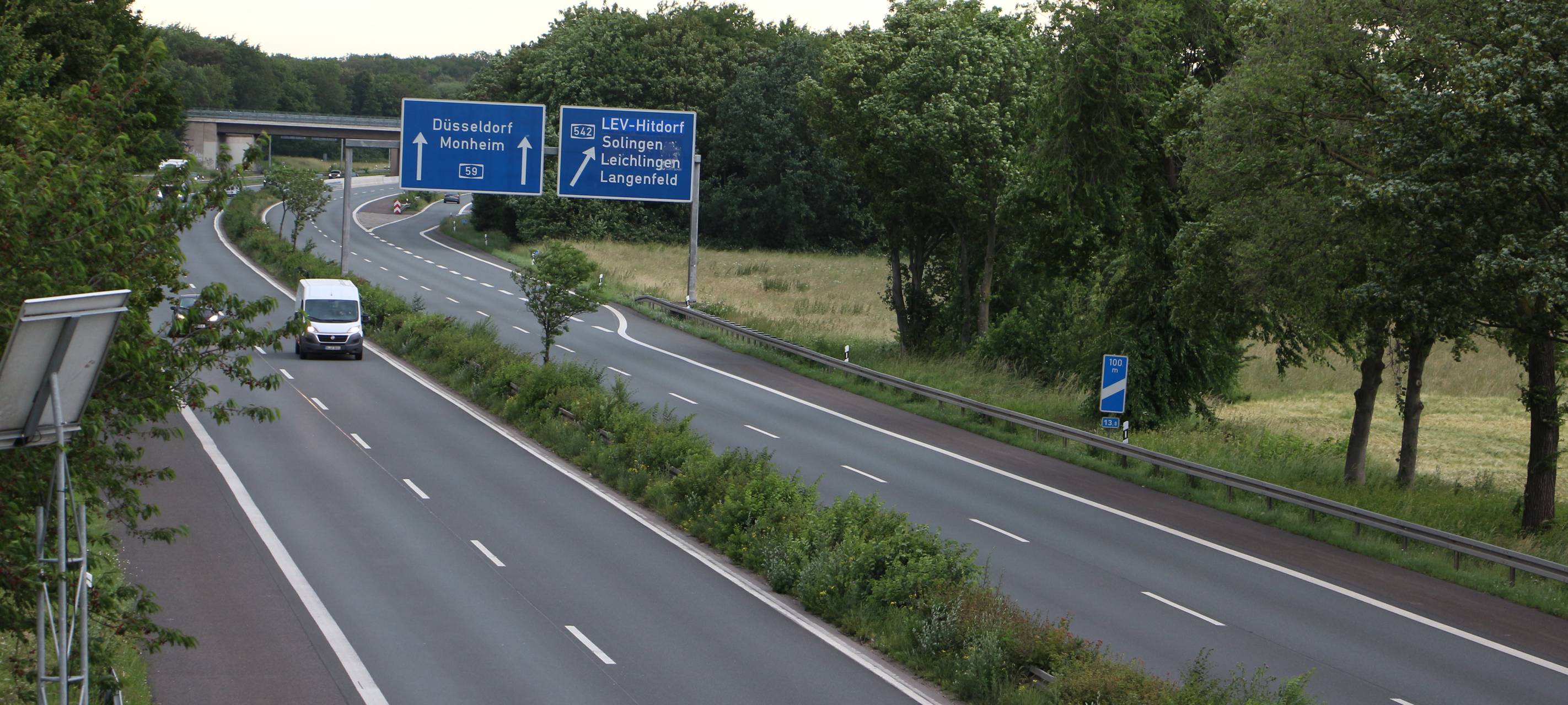 A59: Vollsperrungen und Engpässe diese Woche