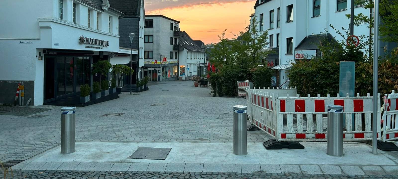 Neue Polleranlage in Mettmann
