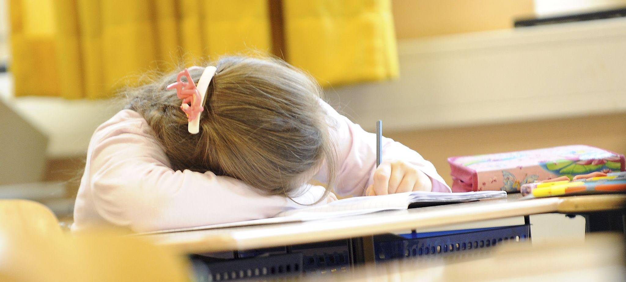 Viele Schüler fühlen sich erschöpft.