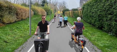 Neuer Geh- und Radweg in Lintorf