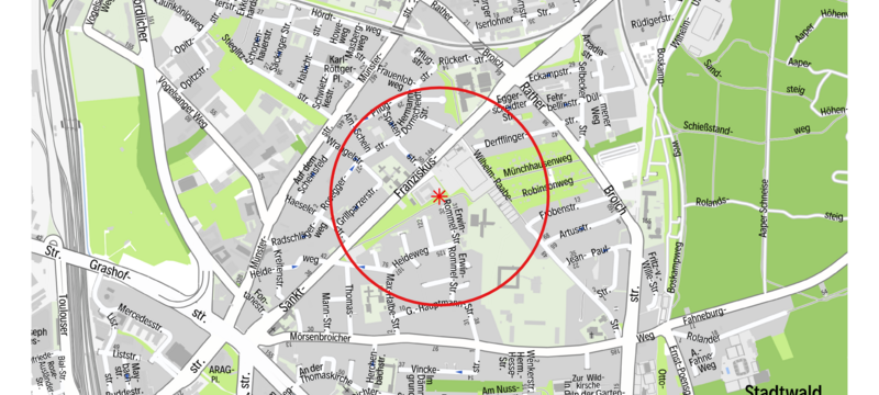 Bombenentschärfung in Mörsenbroich