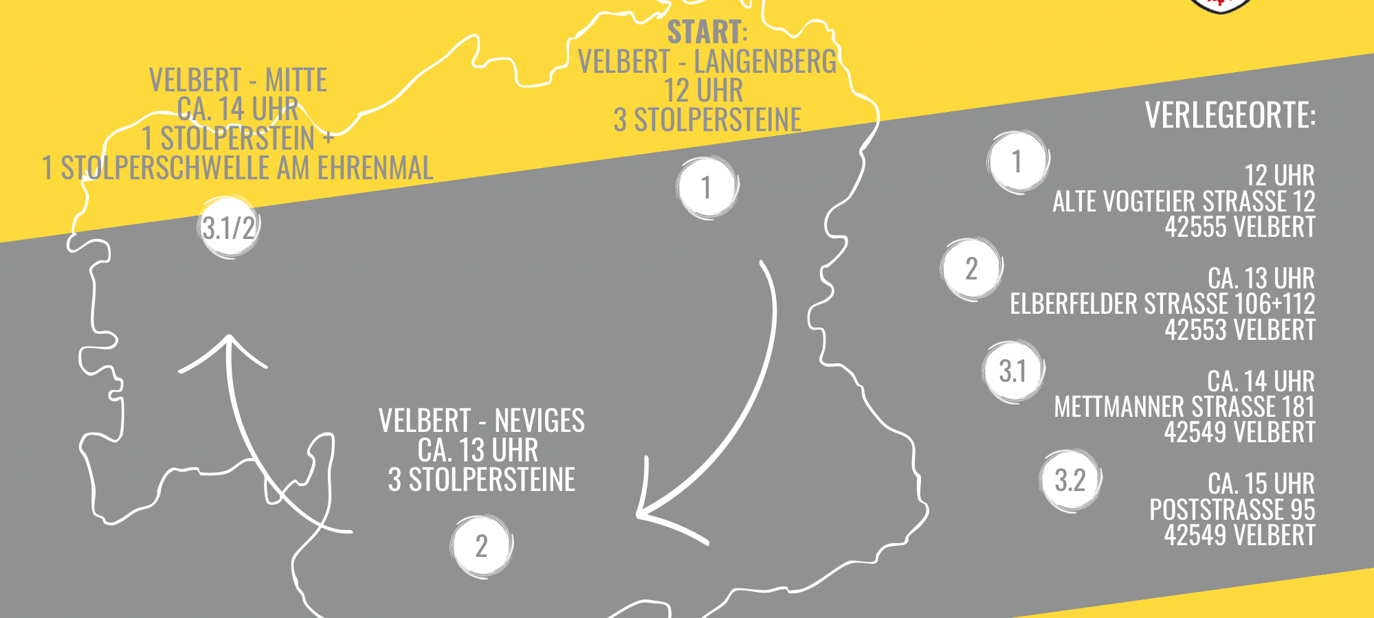 Velbert bekommt "Stolperschwelle"