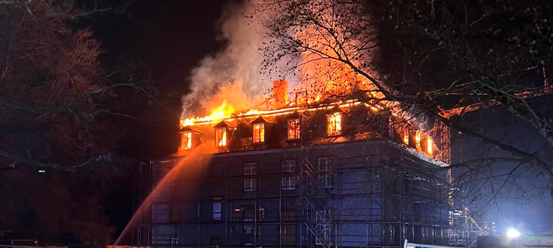Brennendes Schloss Hardenberg