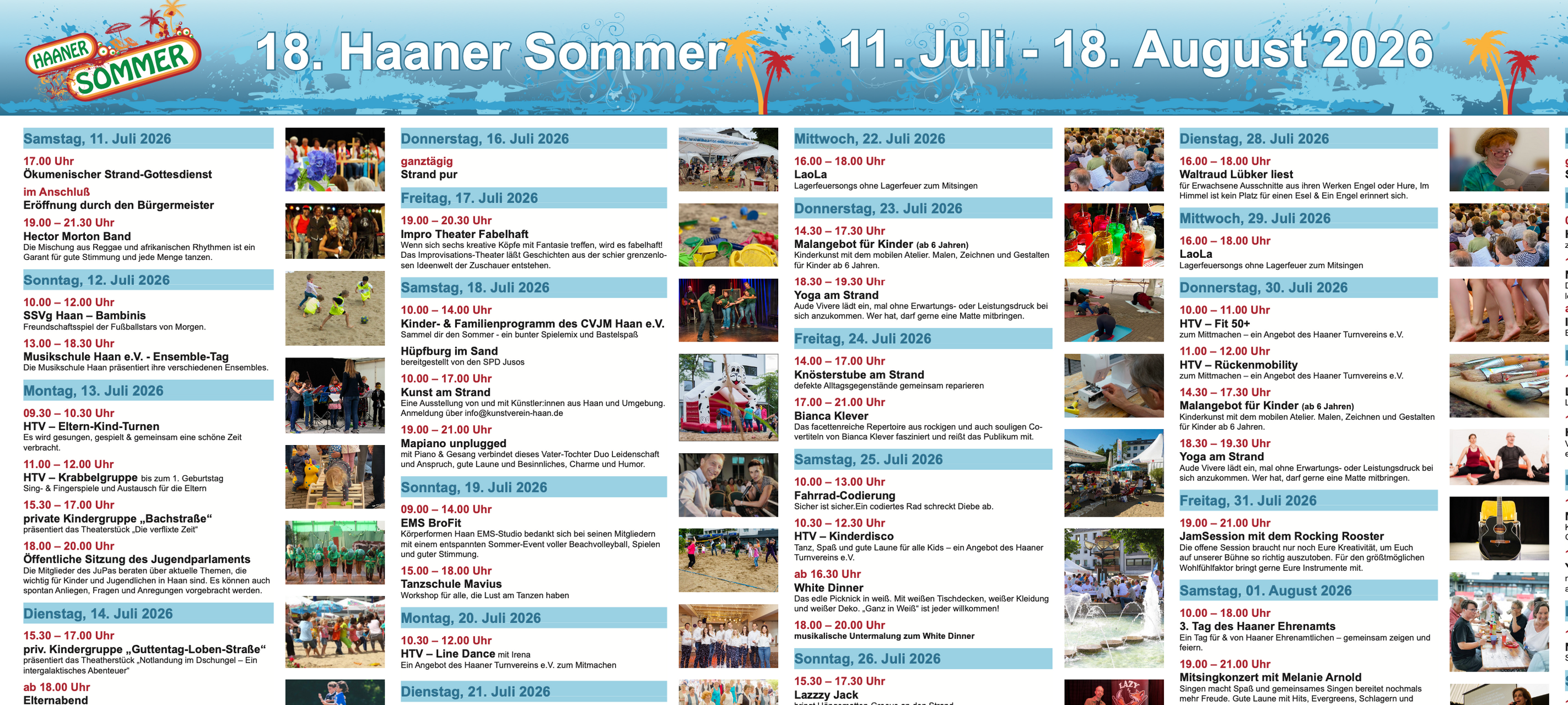 Haaner Sommer sucht Helfer für Aufbau