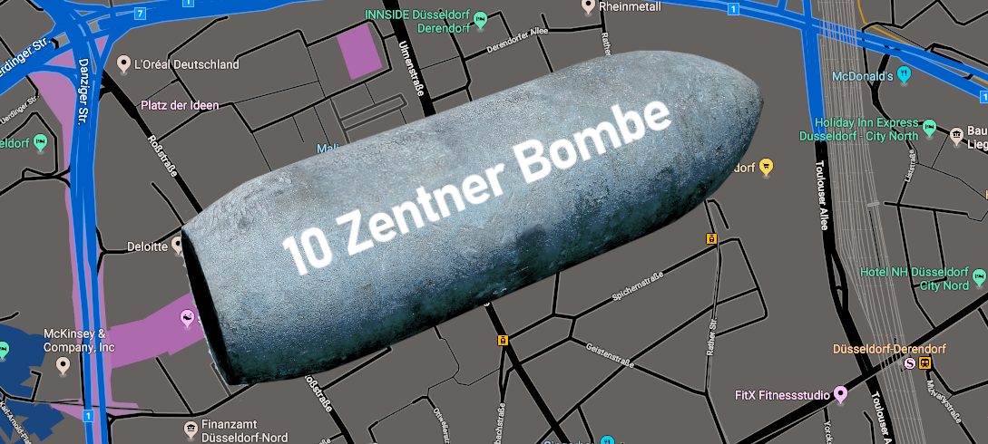 D-Derendorf: Weltkriegsbombe erfolgreich entschärft